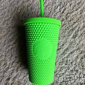 Starbucks Lime Neon Green Studded Grande Halloween Tumbler